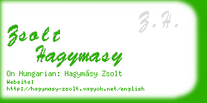 zsolt hagymasy business card